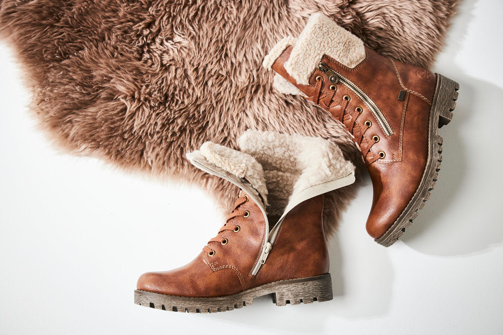 Rieker Bottes Femme 48034 - Bottes D'Hiver Confortables Hydrofuges Avec RiekerTEX Et Semelle Amovible
