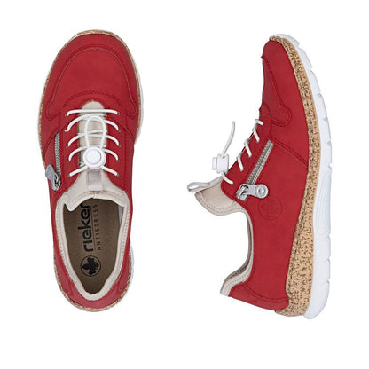 Rieker - N42G0-33- ROUGE