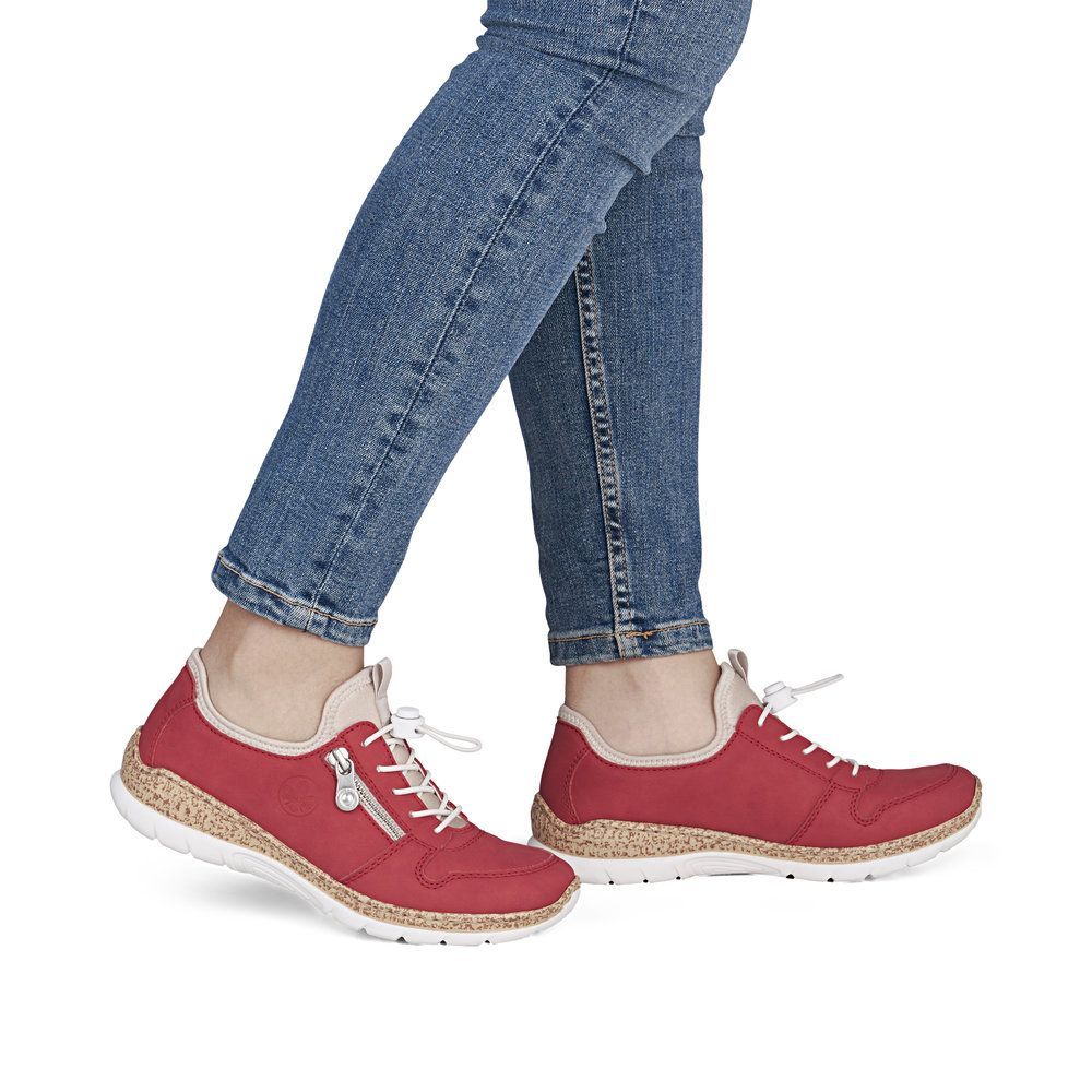 Rieker - N42G0-33- ROUGE